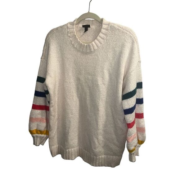 ✨Torrid Cotton Intarsia Pullover Balloon Sleeve Sz 0X Sweater✨ - Picture 5 of 9